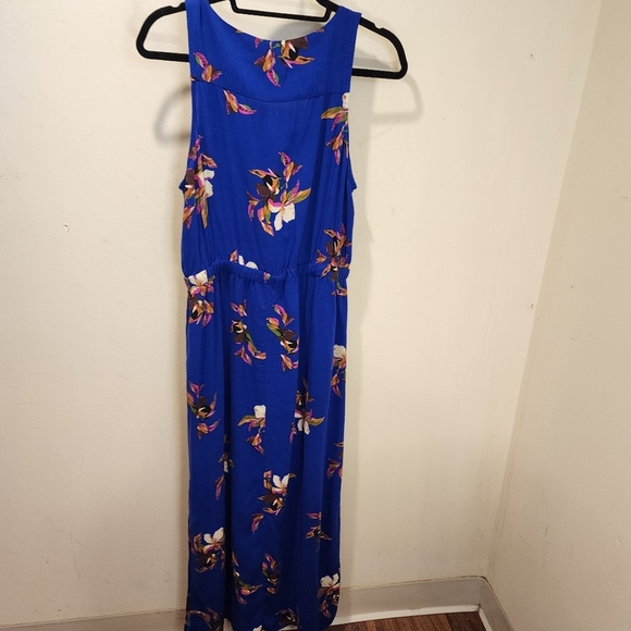 A New Day Floral Blue Sleeveless Casual Maxi Dress Size L - Picture 11 of 16